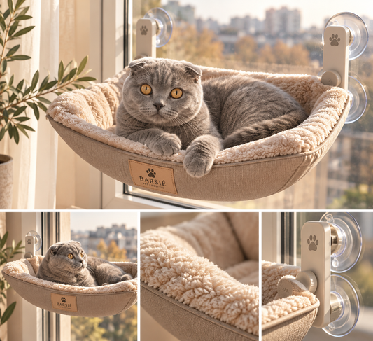 BARSIÉ Cloud Hammock — Cat Window Hammock